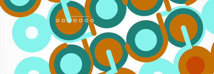Circles and lines abstract background for covers, banners, flyers and posters and other templates