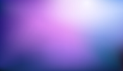 Beautiful light on purple and navy blue color gradient background. Blurred violet blue backdrop. Vector illustration for your graphic design, banner, poster, card or website