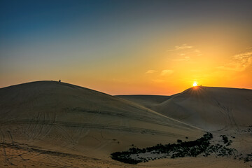 Fototapeta na wymiar Beautiful Desert landscape view in Al Hofuf Saudi Arabia.