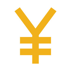 Banking & Finance, Yen currency, Flat color icon.