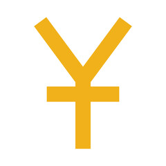 Banking & Finance, Yuan currency, Flat color icon.