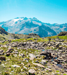 Fototapeta na wymiar Mountains of Cerler in the Pyrenees