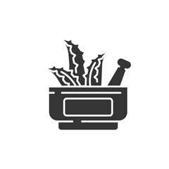 Aloe in medicine black glyph icon. Aloe is found in many medical supplies. Improves human health. Alternative medicine. Pictogram for web page, mobile app, promo.