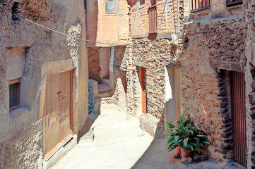 Fototapeta premium Village of Robledillo de Gata in Spain