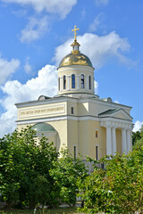 Fototapeta na wymiar View of the Church of the Holy Right Grand Duke Alexander Nevsky. Baltiysk, Kaliningrad region
