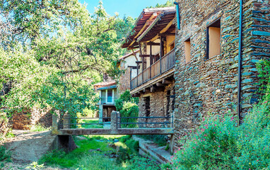 Village of Robledillo de Gata in Spain