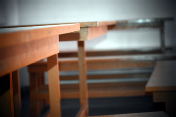 Beautiful picture of table and chair in hall