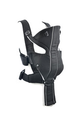 Ergonomic baby carrier called kangaroo isolated on white background.     