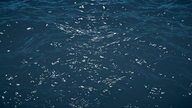 Calm ocean wave with close up. Seamless loop 4K background
