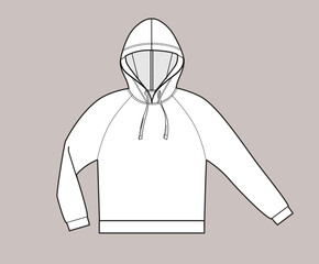 hoodie with raglan sleeves CC