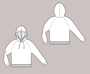 hoodie with raglan sleeves CC