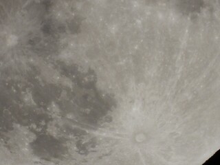 full moon close up view in dark night full zoom 5