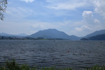 During summer I enjoy spending time by the water.　