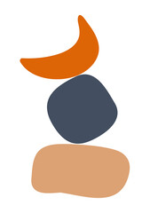 Abstract poster background. Art illustration for design poster, birthday card, party invitation, t-shirt or tote bag print, wallpaper, room interior decor etc.