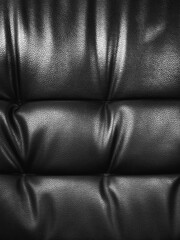 Obraz premium Black Leather Texture Premium Luxury Surface classic Background