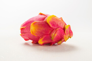 Sweet tasty dragon fruit or pitaya isolated on white