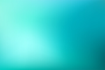 Fototapeta premium Abstract Gradient turquoise mint background. Blurred teal blue green water backdrop with sunlight. Vector illustration for your graphic design, banner, summer or aqua poster, website