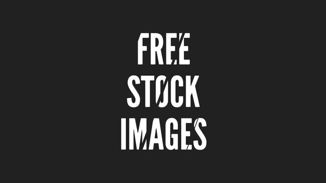 Free Stock Images with animated text