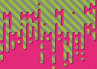 Abstract Rounded Color Lines halftone transition background illustration