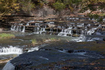 Waterfall outdoors in nature
