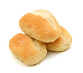 Bread on a white background