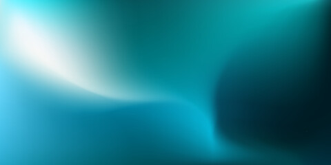 Abstract dark teal background with light wave. Blurred turquoise water backdrop. Vector illustration for your graphic design, banner, wallpaper or poster
