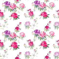 floral seamless pattern for textile. elegant flowers.