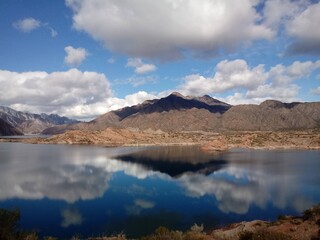 A different sky reflection on winter