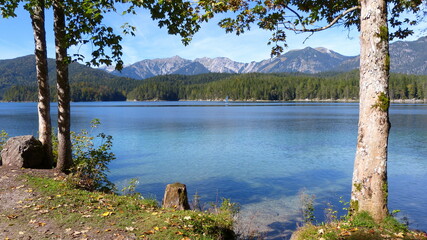 Am Seeufer des Walchensees