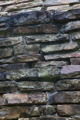 Stone wall close up