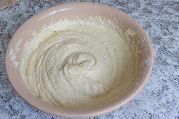 Raspberry curd pie recipe step by step. Kneading the dough