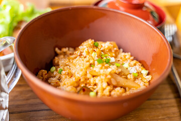 Kim Chi fried rice with pork