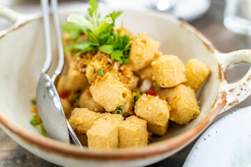 Deep fried tofu