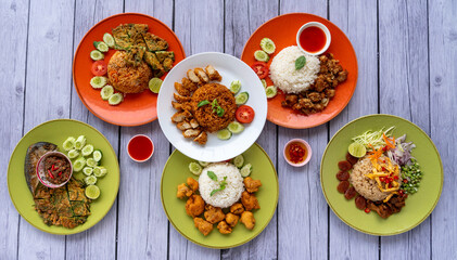 Thai Food Mixed Selections 