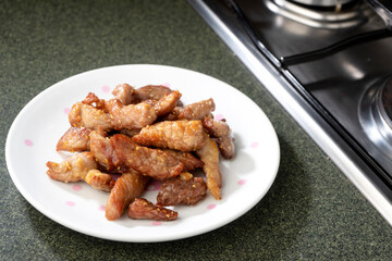 Dried Pork slices with oil