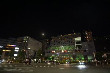 Kyoto tower at night, Japan