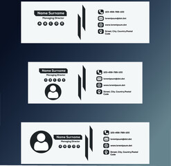 Three Simple Email Signatures Templates