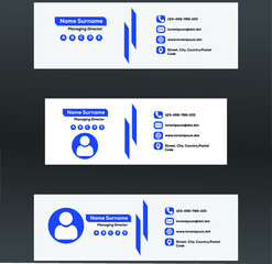 Three Simple Formal Email Signatures