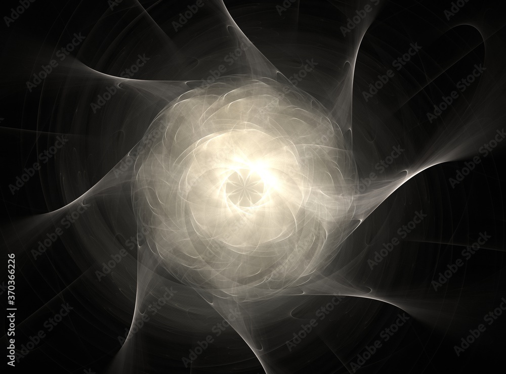 Poster abstract beautiful background. modern wave illustration - abstract fractal psychedelic shape texture