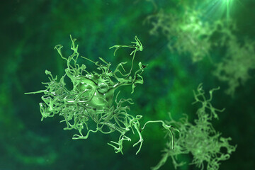 Human parasitic amoeba with pseudopodia