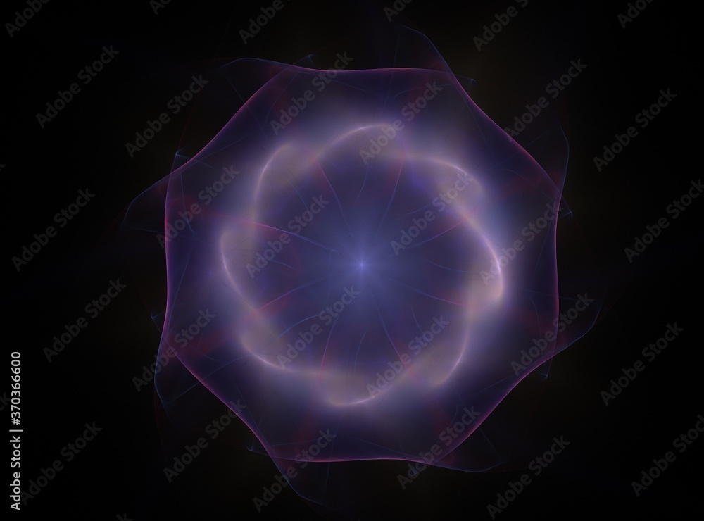 Poster an abstract computer generated modern fractal design on dark background. abstract fractal color text