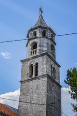 Fototapeta premium Our Lady of the Snow in Cavtat, Croatia. Our Lady of the Snow church attached to Franciscan Monastery (founded in 1484).