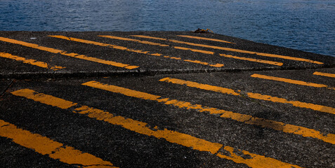 black and yellow striped background