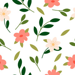 Obraz premium seamless pattern with flowers