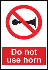 Do not use horn signs and symbols