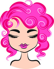 vector illustration beauty close eye face