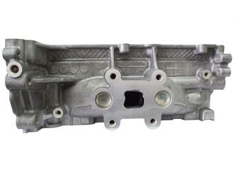 View from the exhaust manifold to the engine block head. Isolate