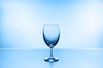Transparency wine glass.