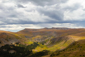 Fototapeta premium Scene from on top of the Rocky Mountains