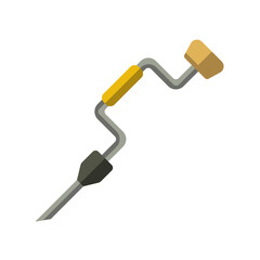 manual drill icon vector illustration design